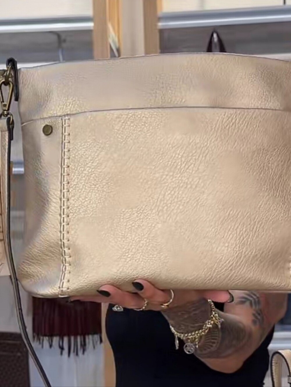 Classic Copper Shoulder Bag - Women's Crossbody Purse